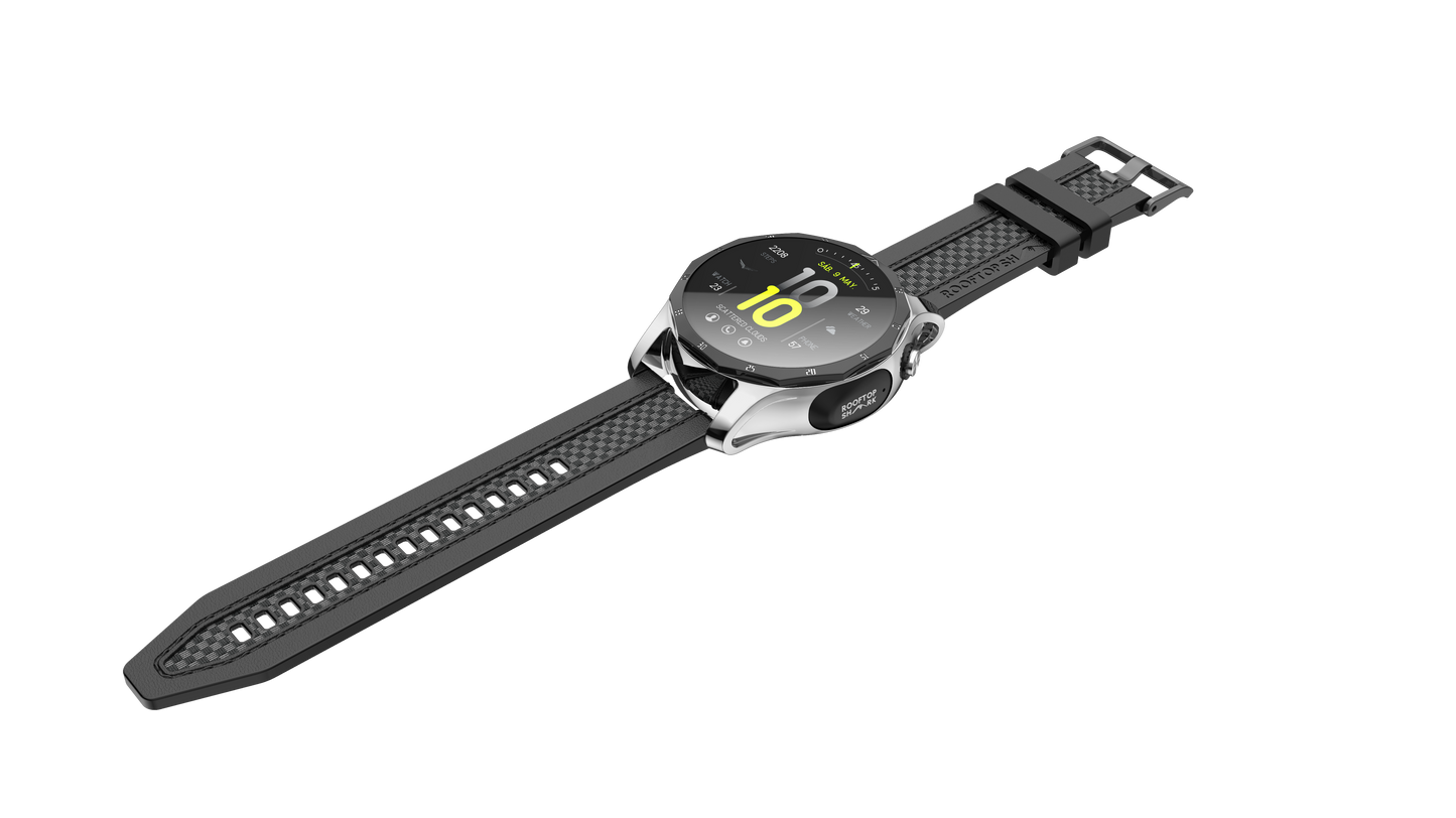 Rooftop Shark AI-10 Smart Watch with TWS Earbuds Built-in