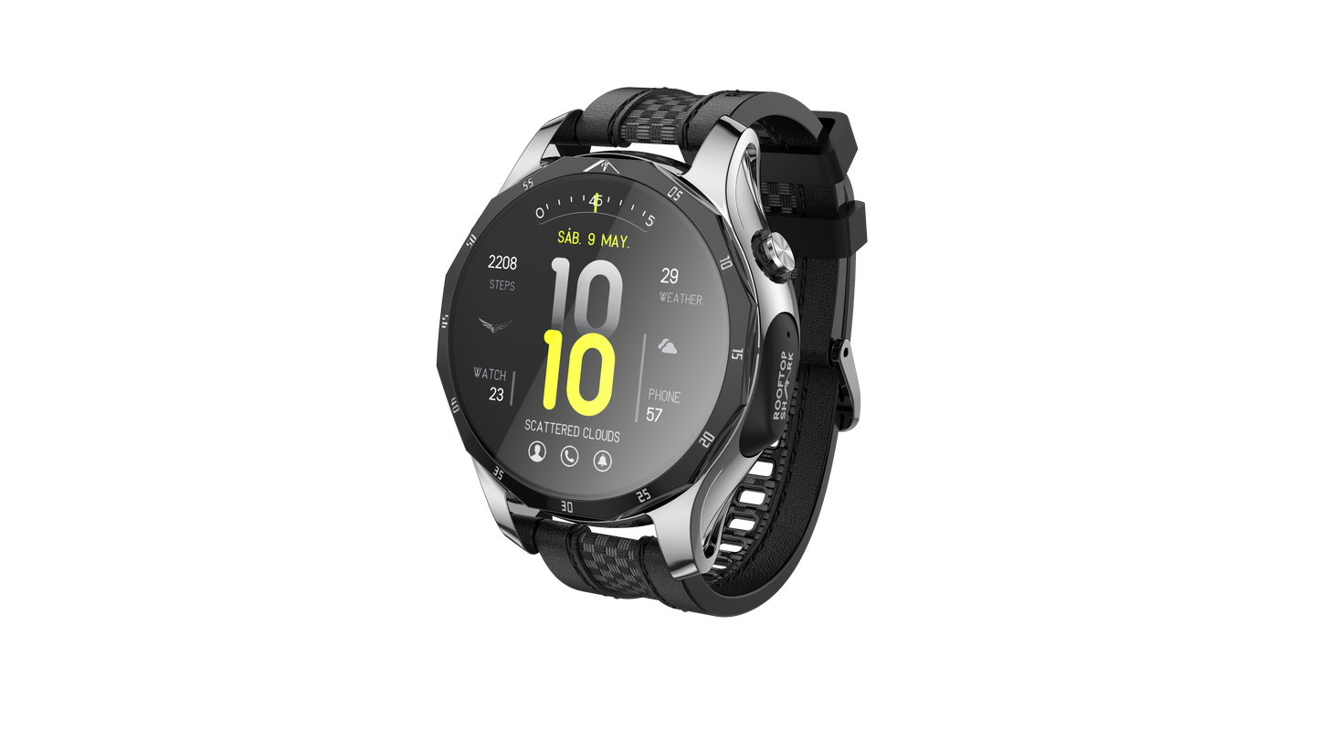 Rooftop Shark AI-10 Smart Watch with TWS Earbuds Built-in