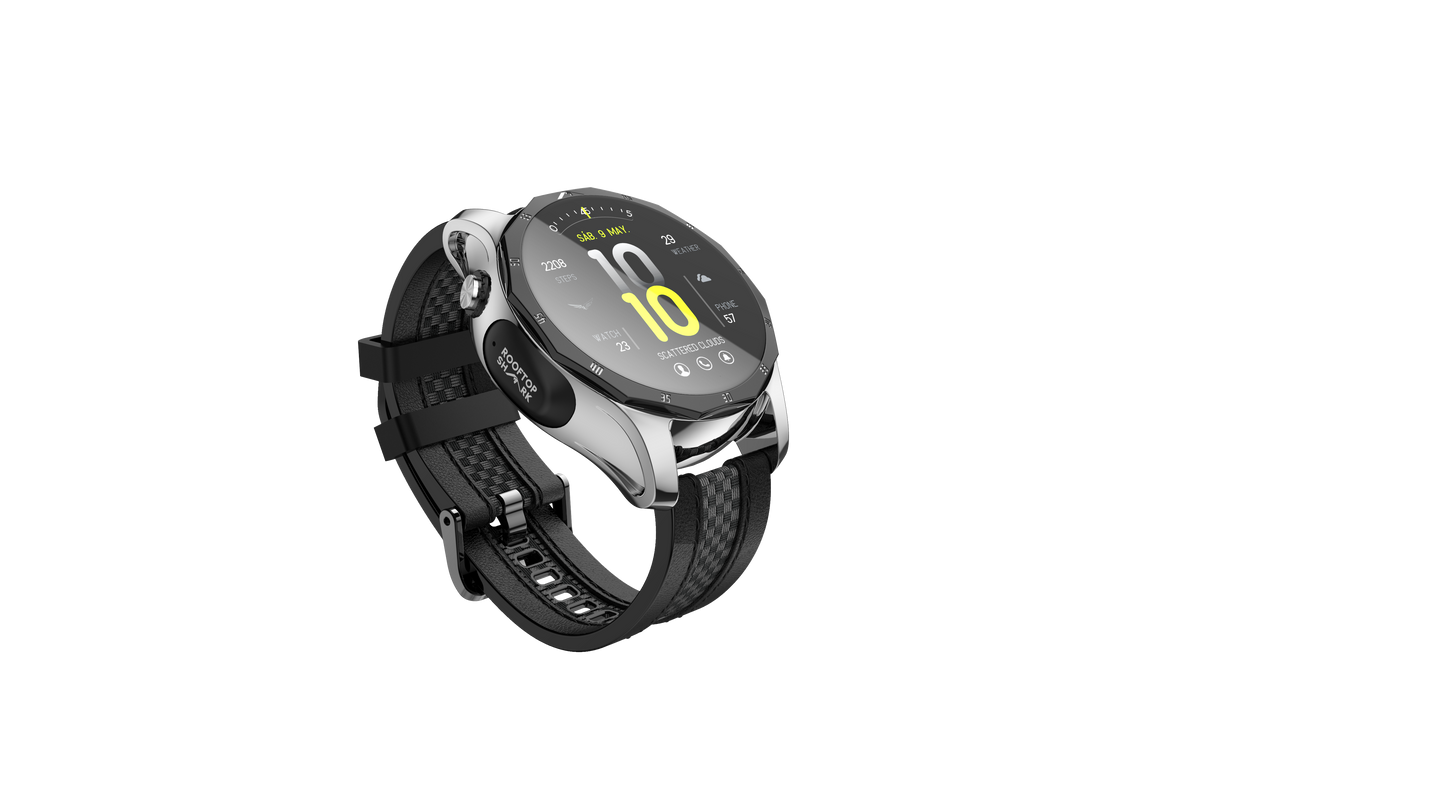 Rooftop Shark AI-10 Smart Watch with TWS Earbuds Built-in