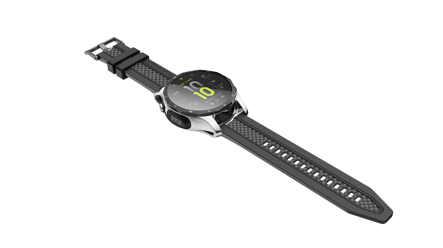 Rooftop Shark AI-10 Smart Watch with TWS Earbuds Built-in